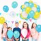 60Pcs Cartoon Sponge Party Balloon Bikini Flower Bubble Printed Latex Balloon Teal Blue Yellow Clear Balloon for Birthday Baby Shower Party Decor, 12 in